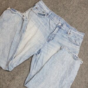 American Eagle Jeans Womens 18R Blue Denim Faded AE EX Boyfriend Straight Leg